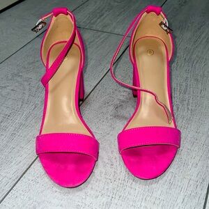 Women’s hot pink heels